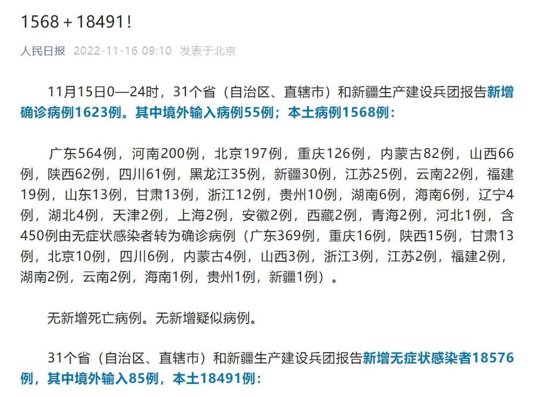 【31省区市新增1例本土确诊及15例无症状,31省新增本土无症状3例】