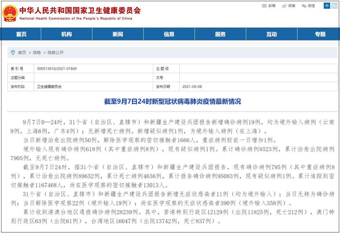 31个省份新增4例均为境外输入/31省新增24例均为境外输入
