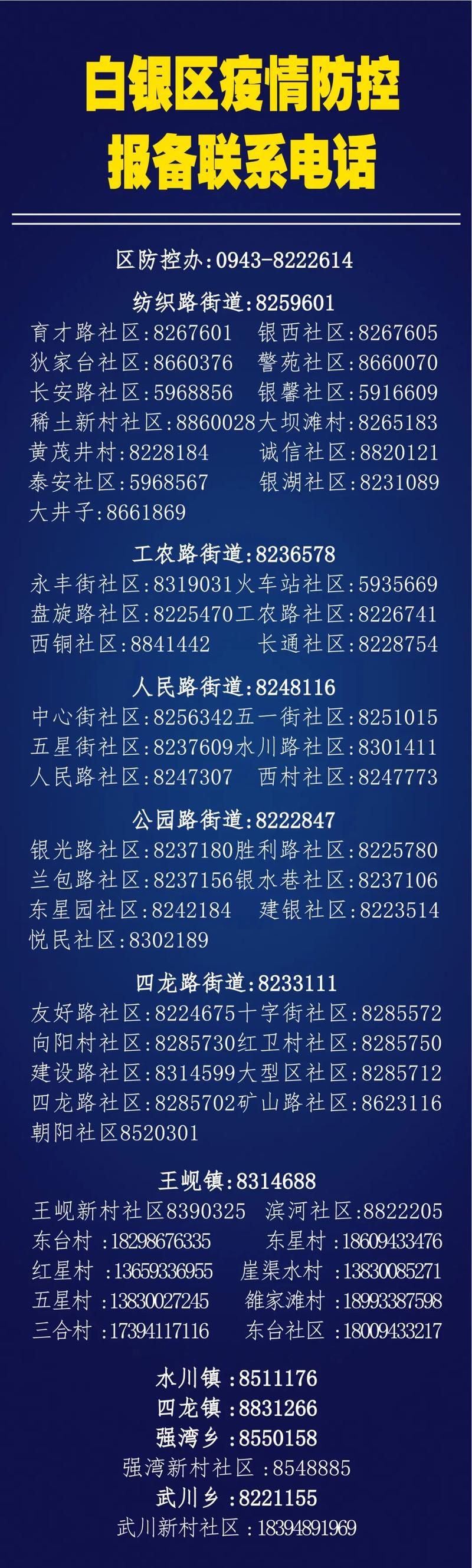警方通报白银区疫情最新情况/白银疫情最新消息今天