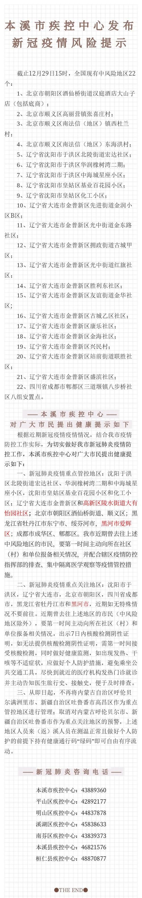 预计今日本溪满族自治县二次疫情回落_2020年本溪疫情