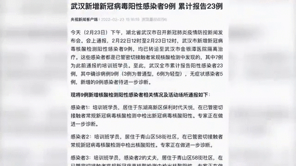 全国新增阳性感染者23例湖北宜昌夷陵区10例/宜昌新冠病毒情况