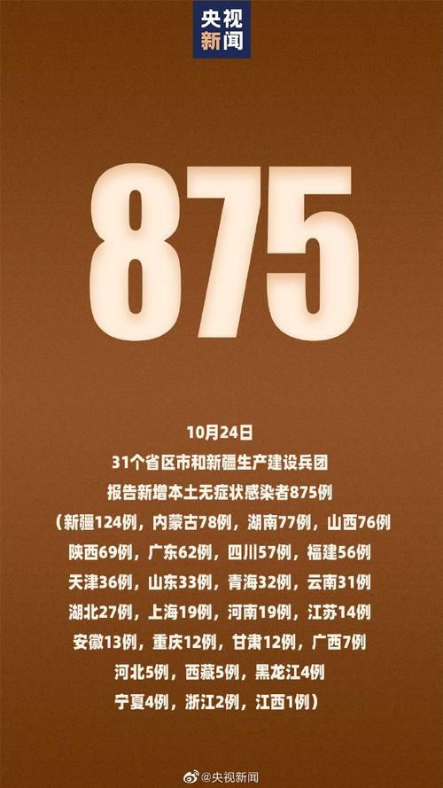  31个省份新增24例无症状感染者涉18省市:31省份新增1例本土无症状