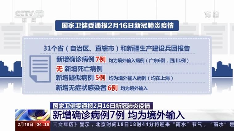 多地新增境外输入1例均在农安县/农安有一例新型肺炎病例吗