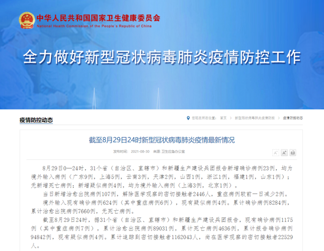 【全球新增29例均为境外输入,全球新增病例】