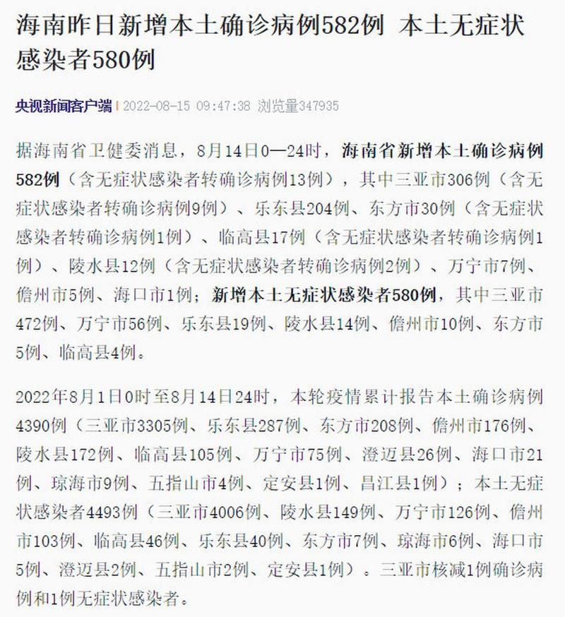海南省海口市昨日最新消息疫情:海南省海口市确诊病例最新消息