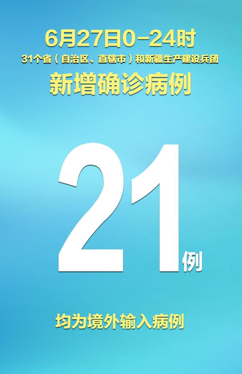 全国新增确诊21例均为境外输入(数据 全国新增确诊34例均为境外输入,增速创35日新高)
