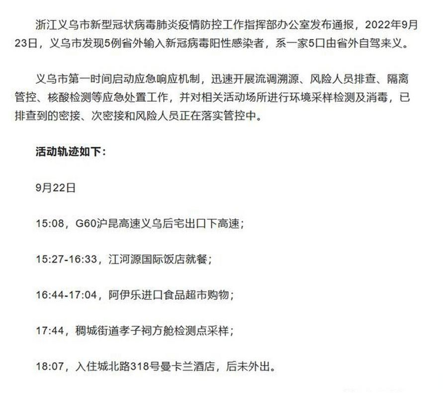 浙江省金华市义乌市新增疫情关注(金华义乌 疫情)