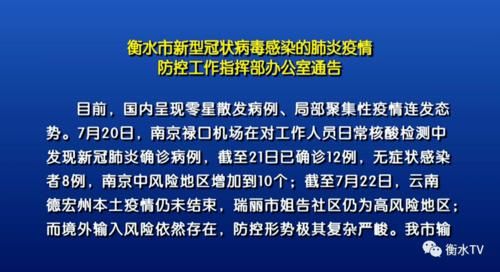【衡水市疫情最新情报,衡水市疫情最新情报情况】