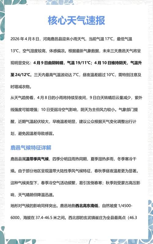 昨日河南周口鹿邑县最新消息疫情/周口鹿邑县最新天气预报