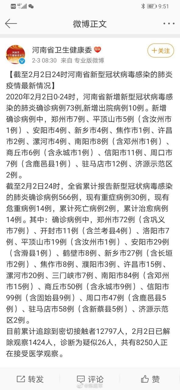 【近2天疫情31省市新增情况,2020年1月24日疫情情况】